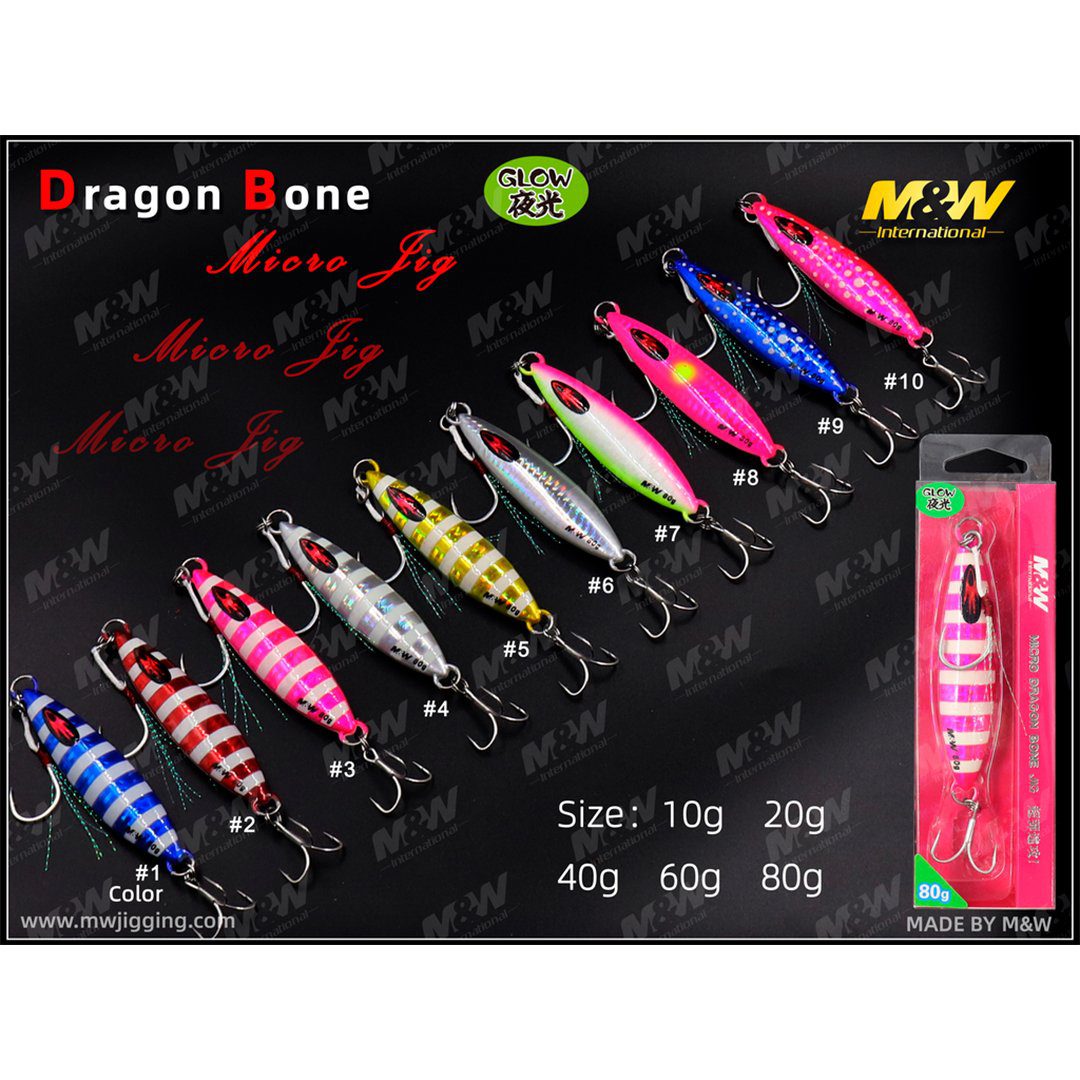 Isca Artificial JIG M&W Dragon 20g. Cor #5 dourado glow - Imagem 2
