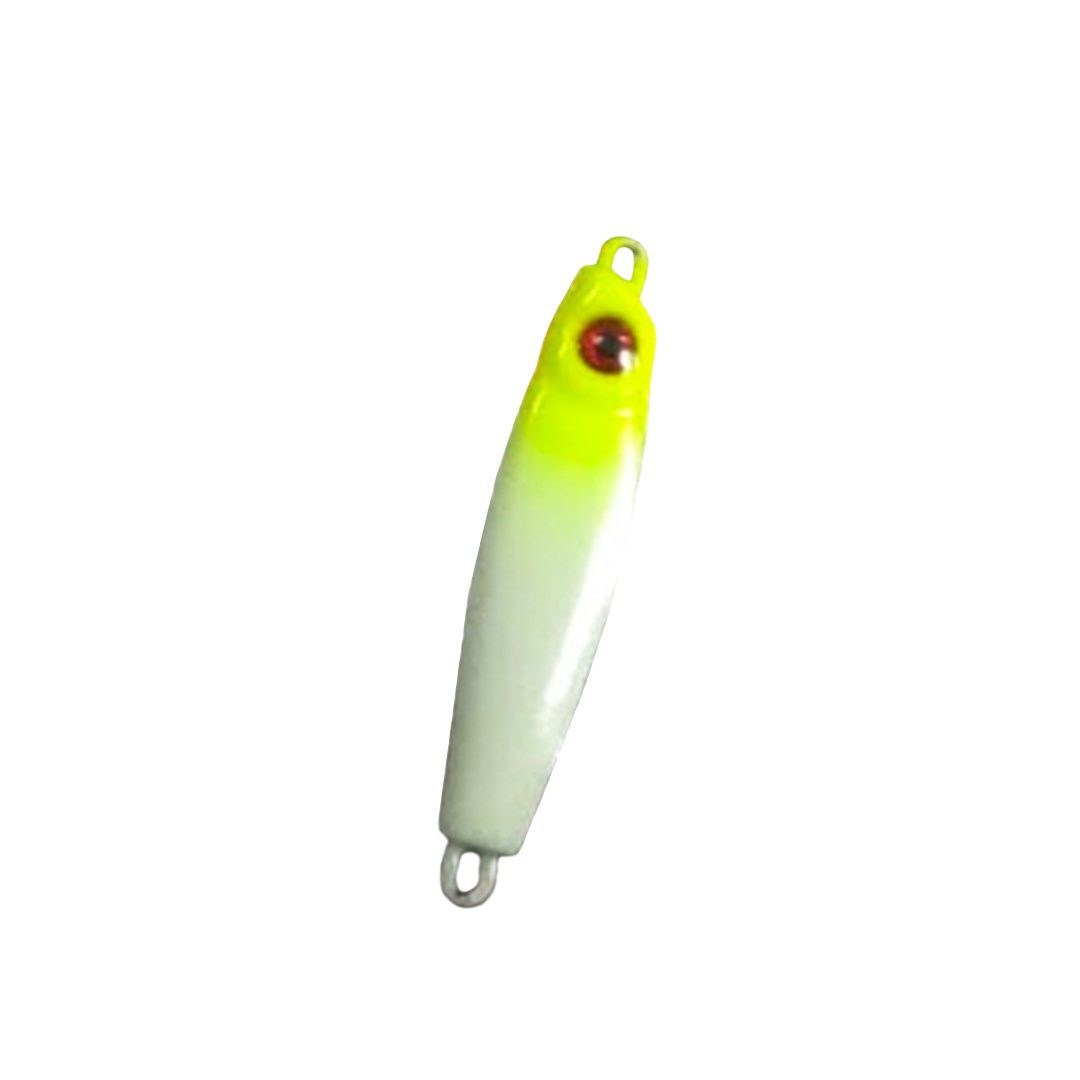Isca Artificial JIG FoxJigs Sobral 30g. branco/amarelo