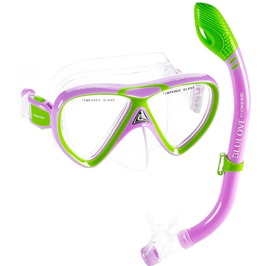 Kit de Mergulho Cressi Pegaso Semi Dry Máscara + Snorkel Casa Caça e Pesca do Rio