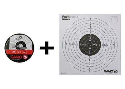 Chumbinho Match Diabolo 5.5mm - 250 un. - GAMO + 10 Alvos Exclusivos GAMO - Imagem 2
