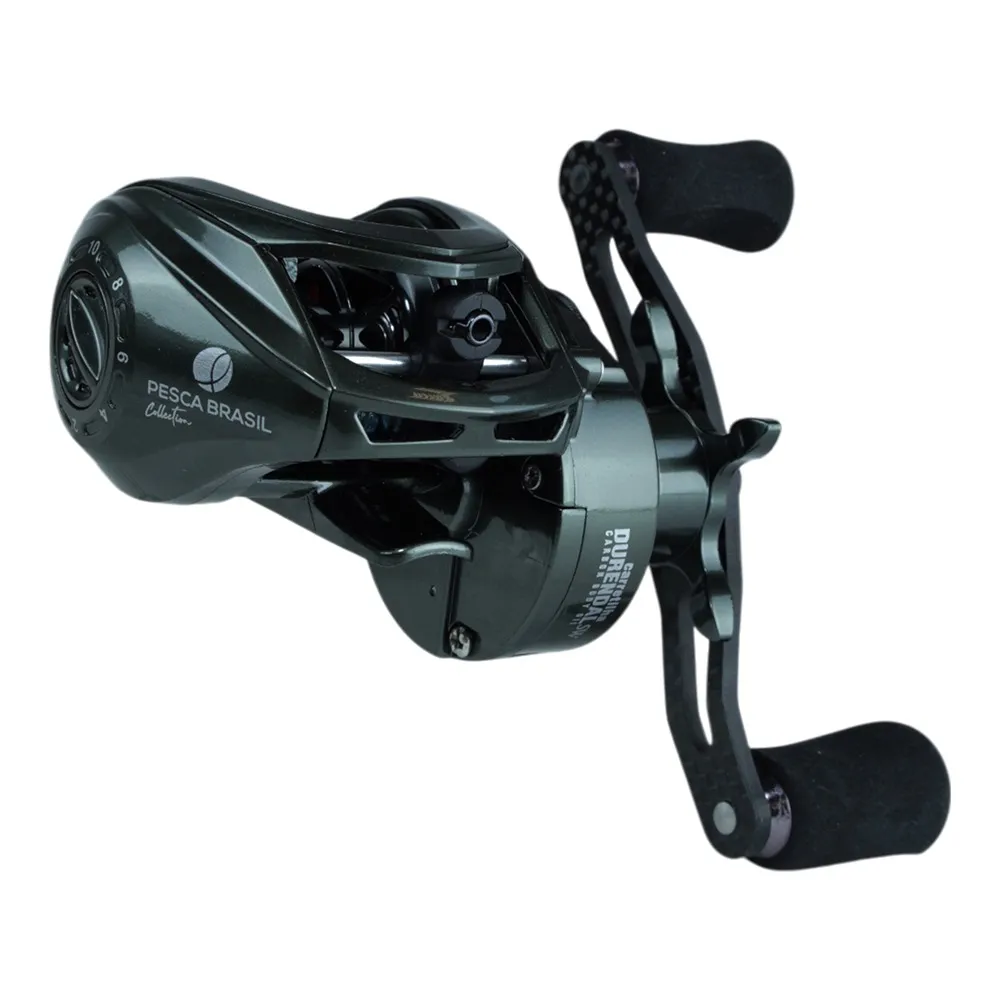 Carretilha Esquerda 7.2:1 Drag 5Kg Durendal Carbon Pesca Brasil - Imagem 2